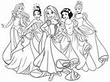 Disney Para Colorear Princesas Prinsessen Princess Coloring sketch template