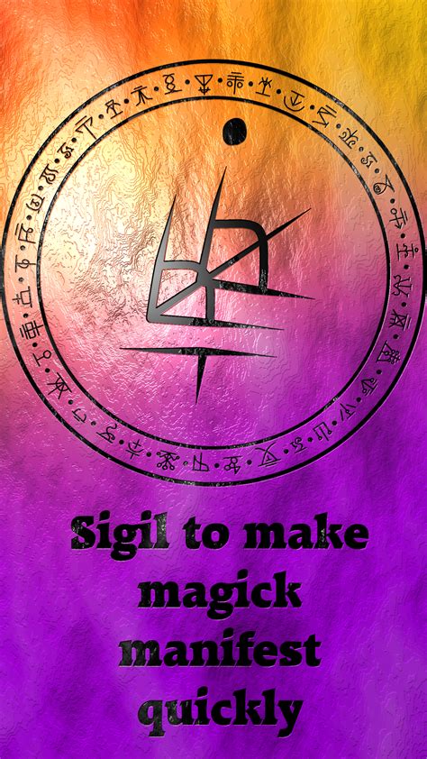 sigil to make magick manifest quickly sigil magic magic symbols magick