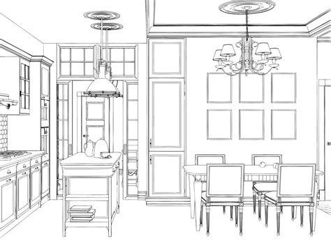 interior design coloring pages