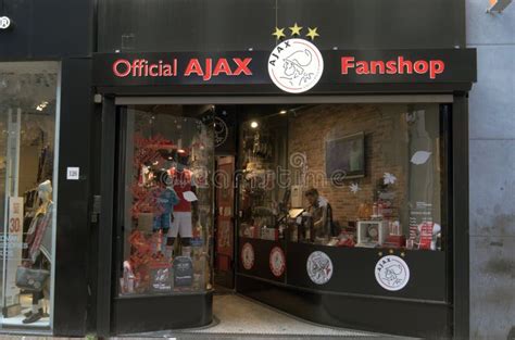 official ajax merchandising shop   johan cruijff arena stadium  amsterdam  netherlands