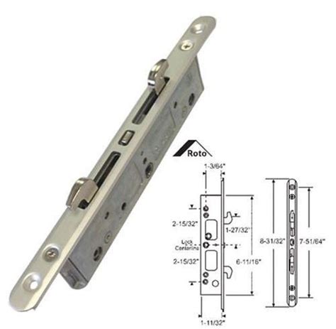 stb sliding glass patio door lock mortise type  point   scr countryside locks