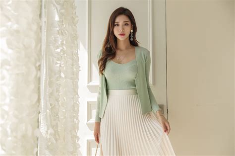 korean model park da hyun in fashion set august 2017 asian beauty image
