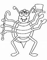 Cockroach Kids Drawing Dancing Library Clipart Pages Coloring Printable sketch template