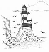 Lighthouse Coloring Pages Printable Adults Lighthouses Drawing Realistic Easy Print Pencil North Carolina Template Getdrawings Hatteras Cape Library Clipart Popular sketch template