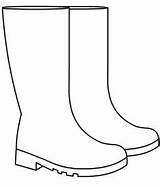 Boots Rain Coloring Pages Kids Boot Colouring Color Printable Crafts Book Outline Drawing Wellington Lucy Colorings sketch template
