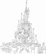 Disney Castle Disneyland Paris Line Coloring Drawing Pages Deviantart Cinderella Outline Da Drawings Simple Sketch Coloriage Von Color Disegni Getdrawings sketch template
