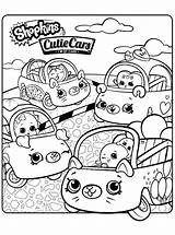 Cars Shopkins Cutie Coloring Kids Pages Fun sketch template