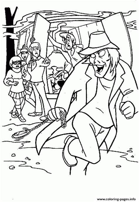 scooby doo monster coloring pages coloring home