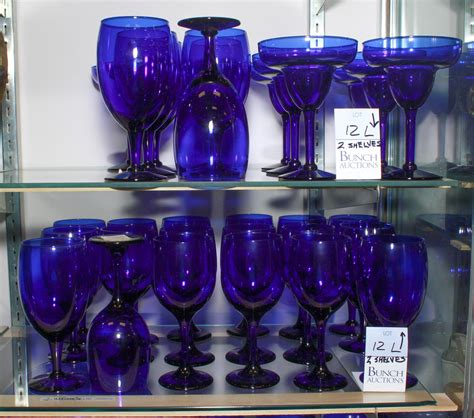 20 Cobalt Glasses Bunch Auctions