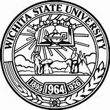 State Wichita University Seal Campus Colleges Svg Forbes Wsu Degrees March Wikipedia sketch template