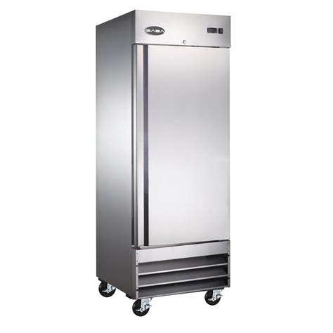 saba     cu ft commercial  door reach  refrigerator  stainless steel  rr