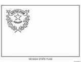 Coloring Nevada Pages Flag State Printable Drawing Book sketch template