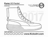 Xo Sneaker Kicksart Expensive sketch template