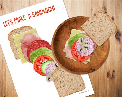 lets   sandwich life skill activity toddler etsy