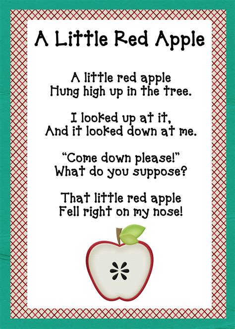 apples massive packet oopsey daisy preschool poems