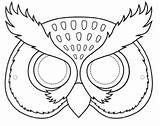 Mask Owl Masks Animal Craft Kids Printable Template Coloring Face A4 Colour Outline Crafts Pages Preschool Patterns Sablonok Templates Bird sketch template