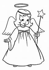 Coloring Angel Pages Christmas Angels Colouring Cute Printable Girl Little Gingerbread Clipart Kids Costume Color Girls Tattoo Female Getcolorings Print sketch template