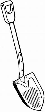 Shovel Clipartix sketch template