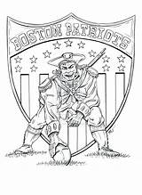 Patriots England Coloring Pages Logo Getcolorings Getdrawings Football Color sketch template
