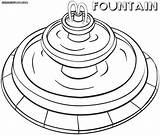 Fountain Coloring Pages Designlooter Colorings Getdrawings Drawing sketch template