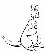 Pooh Kanga Winnie Coloring Pages Roo Color Clipart sketch template