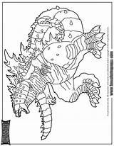 Godzilla Ausmalbild Shin Malvorlagen Colouring Print Hmcoloringpages sketch template