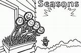 Seasons sketch template