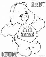 Coloring Bear Pages Care Bears Birthday Printable Corduroy Happy Pinwheel Lucky Polar Color Kids Adults Grizzly Preschoolers Scary Getcolorings Baby sketch template
