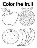 Kindergarten Coloring Worksheets Color Activities Printable Kids Sheets Fruit Choose Board Pages sketch template