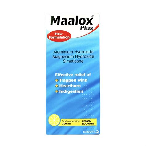 shop maalox plus suspension 250ml maalox heartburn and indigestion
