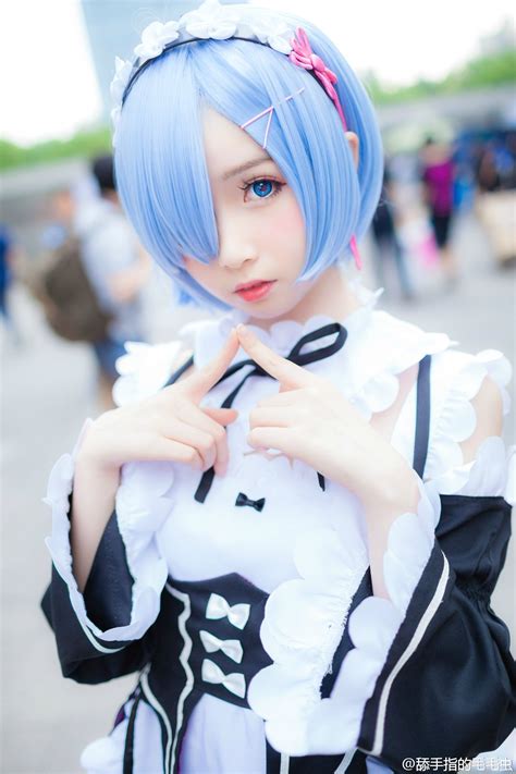 rem cosplay by 小圆脸雪雪 cosplay cosplay anime y cosplay anime