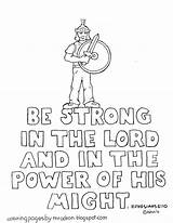 Armour Coloring Pages Under Logo God Bible Study Getcolorings Getdrawings Armor sketch template