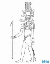 Egypt Ancient Coloring Sobek Pages Egyptian Gods sketch template