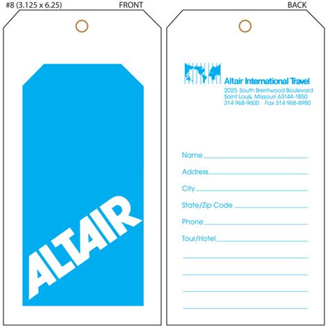 luggage tag template  clipart