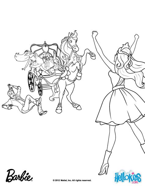 barbie horse coloring pages  kids