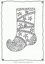 Coloring Christmas Pages Stocking Printable Color Clipart Sheets Zum Ausmalbilder Adult Weihnachten German Ausdrucken Stockings Printables Milliande Vintage Library Zentangle sketch template
