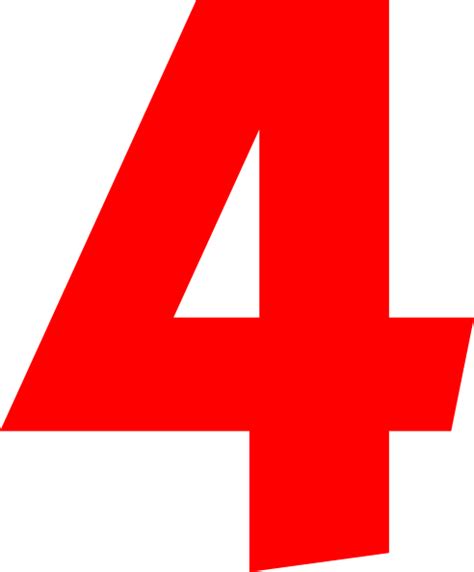 number   red clipart