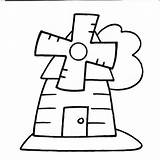 Molino Para Colorear Coloring Pages Windmill sketch template