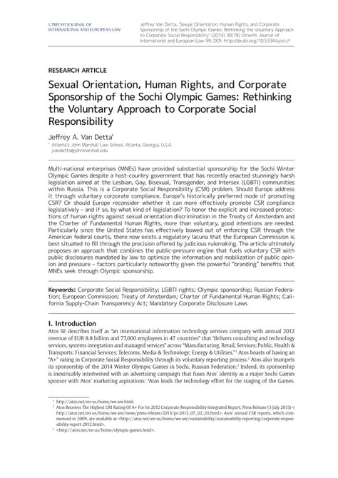 pdf sexual orientation human rights and corporate sponsorship of