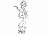 Monster High Nefera Nile Coloring sketch template