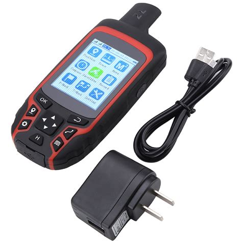handheld gps receiver navigation outdoor location gps tracker usb rechargeable  compass