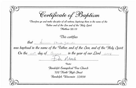 baptism certificate template urbancurlz  printable baptism