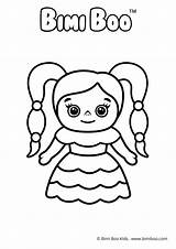Bimi Boo Princesses sketch template