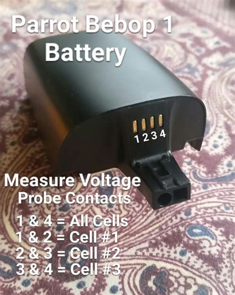 high pro glow   measure parrot bebop   battery voltages   multimeter