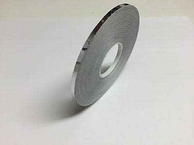 superbrite polyester chrome tape choose  size  mirror finish paper street plastics