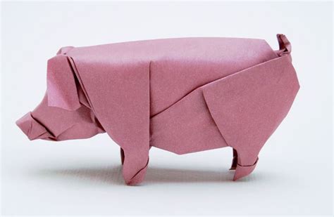 origami pig paper toy pinterest