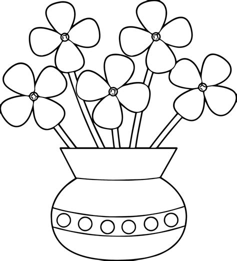 flower pot coloring pages  coloring pages  kids