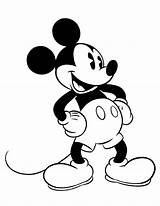 Coloring Mickey Mouse Pages Head Popular sketch template