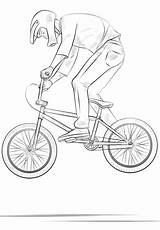 Bmx Biker Supercoloring Velo Pilota Bicicleta Radfahrer Ausmalbild Pdf Ausdrucken Vélo Categorie Ktm Crossmotor Malbilder sketch template
