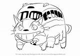 Totoro Neighbor Catbus Drawingtutorials101 Clipartmag Ghibli Hayao Miyazaki Satsuki Desenhos источник sketch template